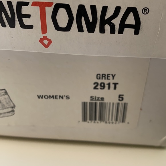 AUTH NIB MINNETONKA Hi-Top Back Zip Boot Grey - Picture 9 of 12